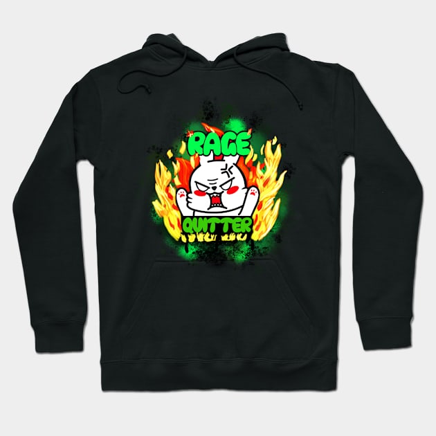 Gaming Rage Quitter Hoodie by BentoPrint